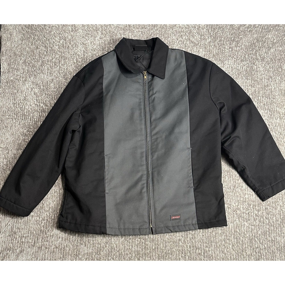 Dickies Jacket XL Black Detroit Chore Canvas Duck Work Wear Coat Men's